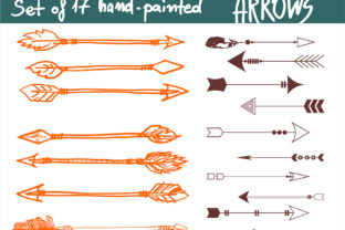 Download Hand Painted Arrows 17 Different Arrows - Hand painted arrows Collection