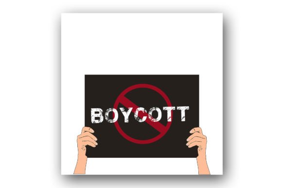 Download Boycott Vector Stock Image Sign in Hand - Stock image Collection