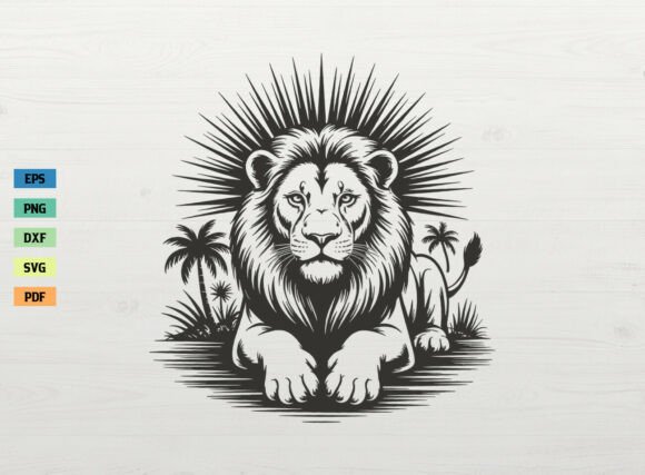 Download Lion Sitting SVG Lion Face SVG Animal - Lion face Collection