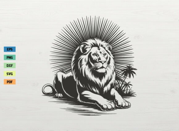 Download Lion Sitting SVG Lion Face SVG Animal - Lion face Collection